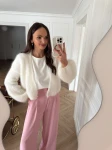 Sweter Lisa Moherowy Creme